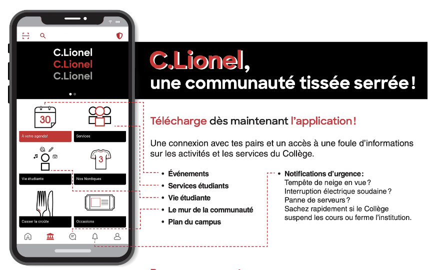 Avantages de l'application mobile C.Lionel