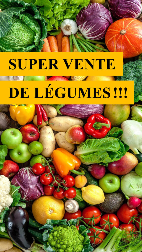 Promotion de la super vente de légumes de la cohorte étudiante du département d'agriculture