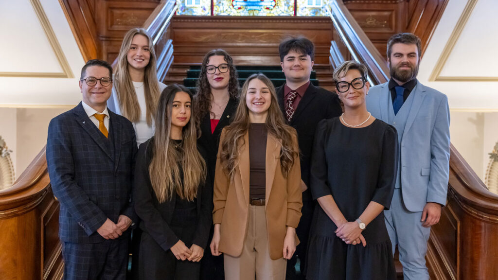 Cohorte du Collège au 31e Forum étudiant de l'Assemblée nationale