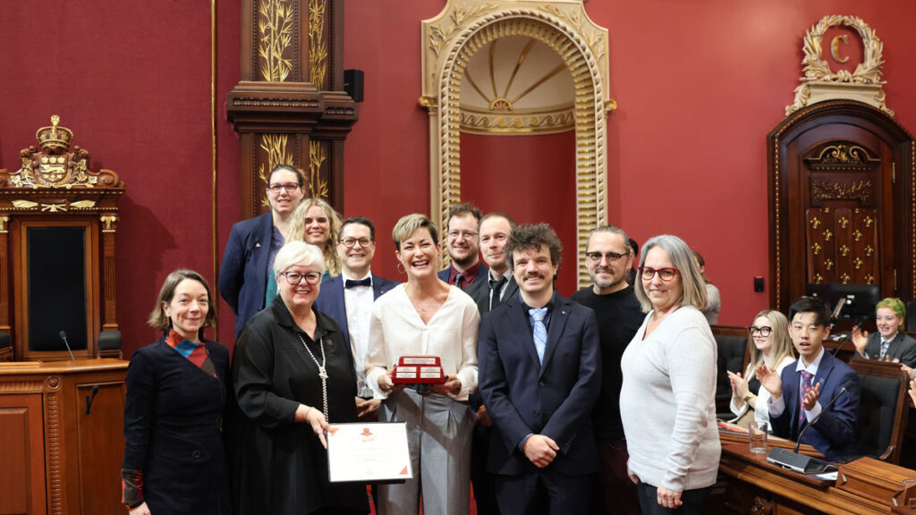 Cohorte du Collège au 31e Forum étudiant de l'Assemblée nationale