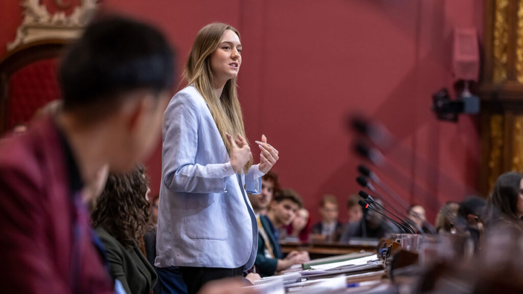 Cohorte du Collège au 31e Forum étudiant de l'Assemblée nationale