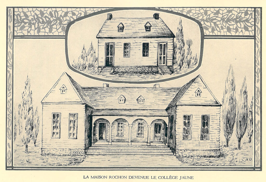 La maison Rochon devenue le Collège Jaune