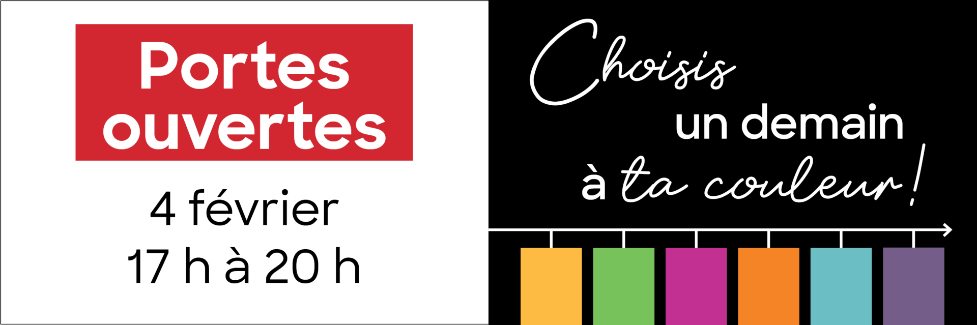 Portes ouvertes 4 février 2026, 17 h à 20 h