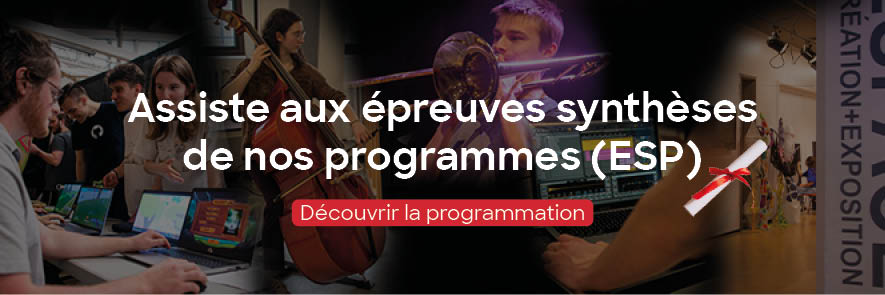 Assiste aux épreuves synthèses de nos programmes